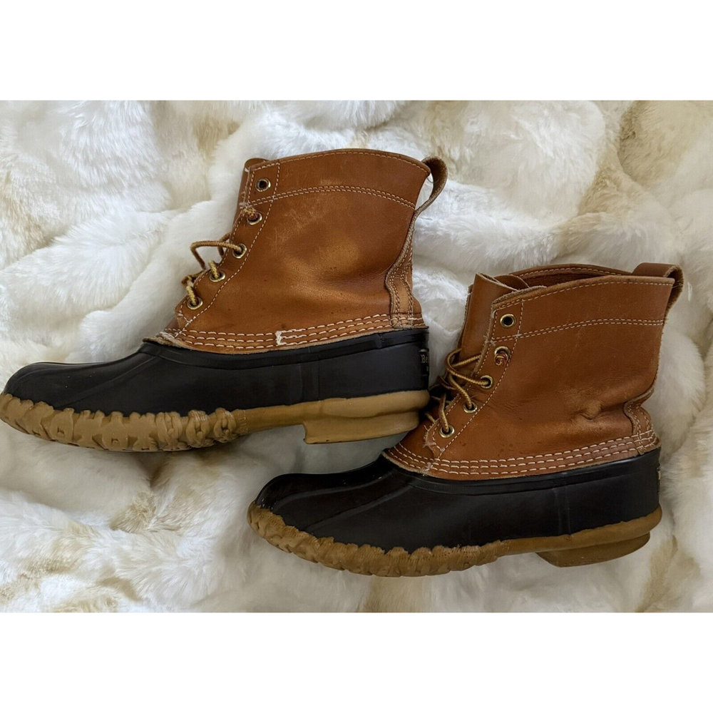 Vtg LL Bean Maine Women’s 8 L Hunting Snow Rain Duck Boots 6” Made In USA - Picture 6 of 13